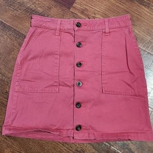 Button up Mini skirt